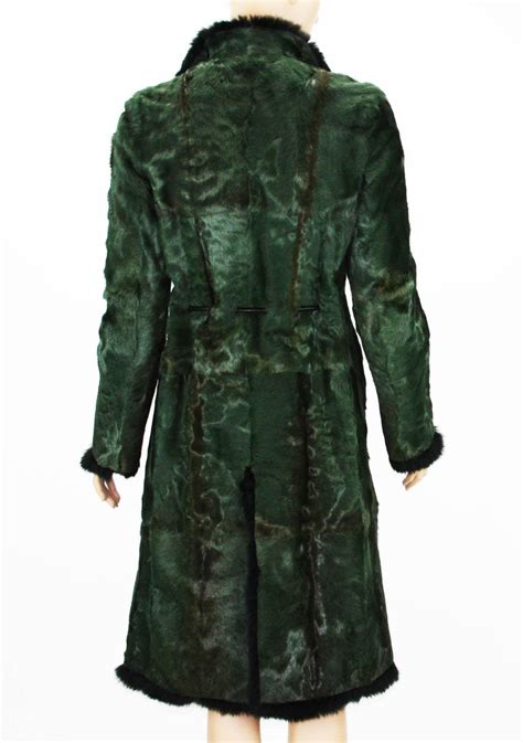 emerald gucci fur coat|Gucci coats for women.